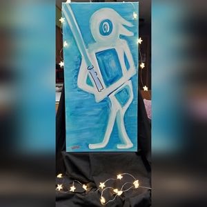 12x24 Original Acrylic Painting "The Colors of Luke Skywalker"